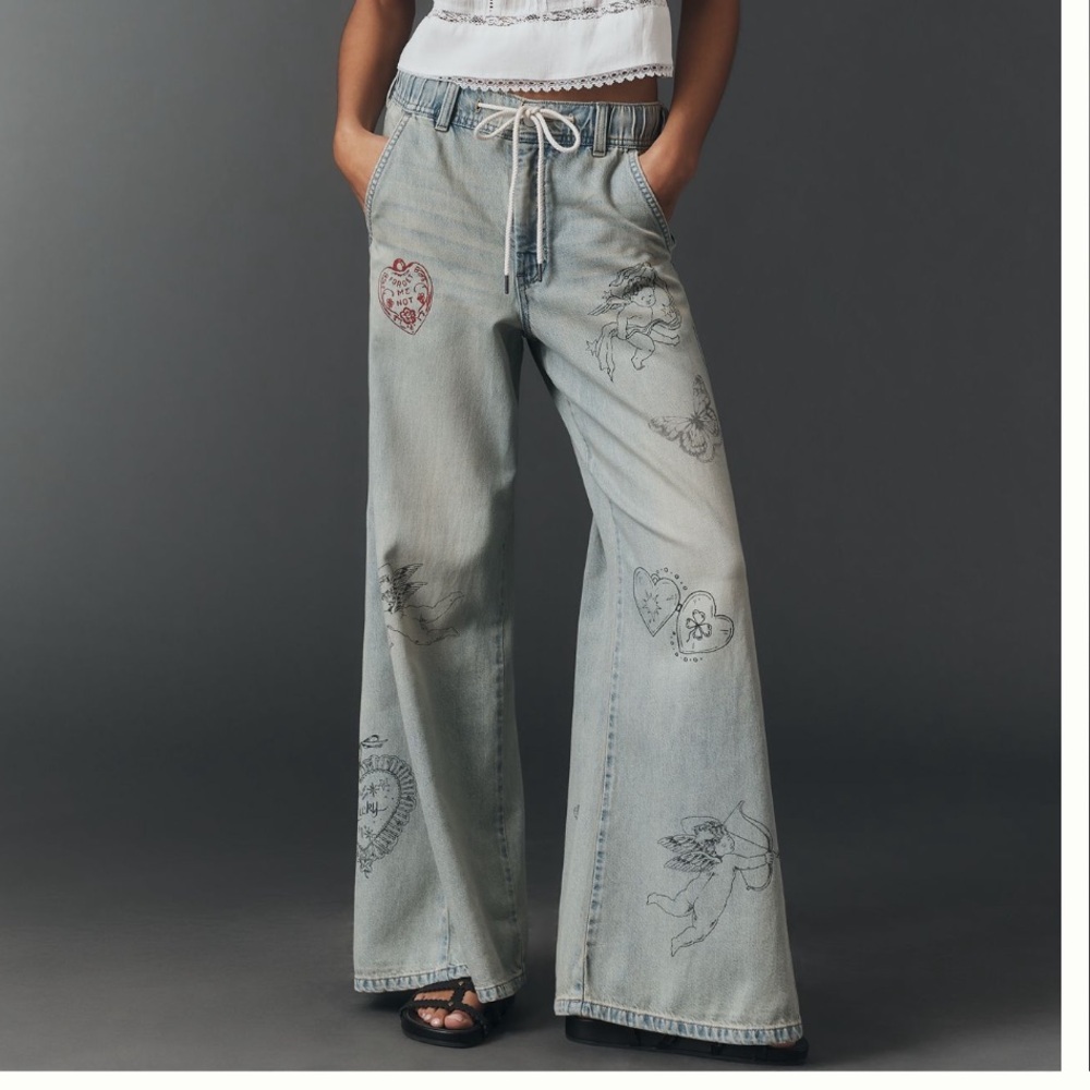 Anthropologie Pilcro Adi Mid Rise Flare